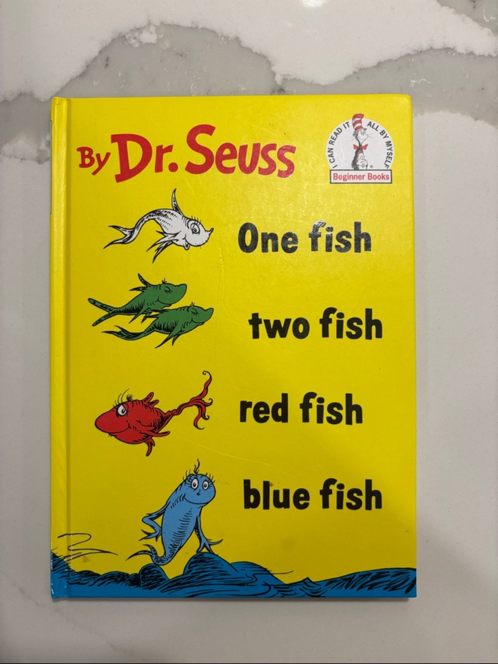 Dr. Seuss Yellow Cover with Red, Blue, Green Fish